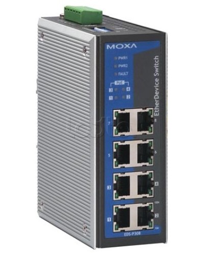 Коммутатор неуправляемый промышленный 8-портовый Moxa EDS-308-T в Ессентуках Коммутаторы Pintop.ru