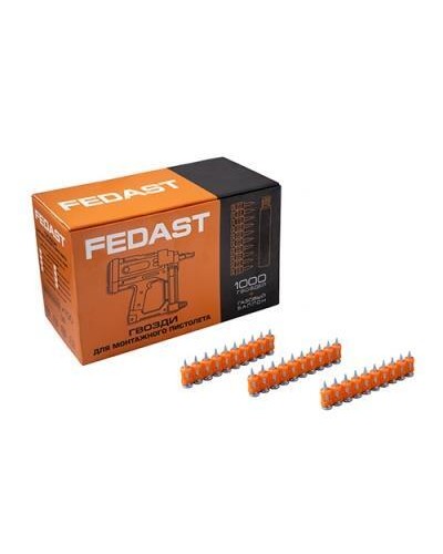 Гвозди 3,0*16 мм для монтажного пистолета с кованым наконечником (1000 шт/уп) FEDAST (fd3016mgbp) в Ессентуках Крепеж: Дюбели, шурупы, саморезы Pintop.ru