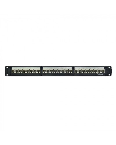 Патч-панель модульная 19, 1U, CAT6A, 24 порта RJ45, экранированная DKC RN6APPF24 в Ессентуках Патч панель Pintop.ru