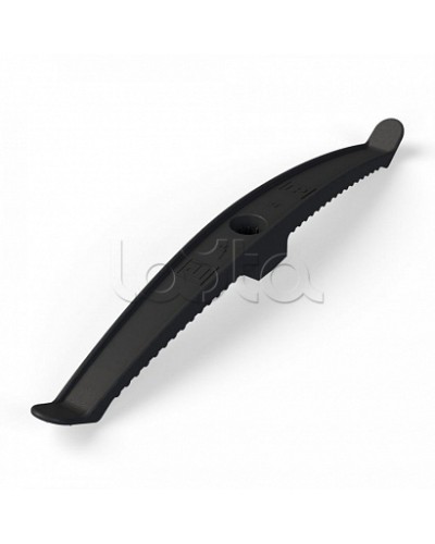 Держатель кабеля двусторонний для прямого монтажа черный (20шт/120шт уп/кор) Промрукав (PR13.0383) в Ессентуках Монтажные материалы Pintop.ru