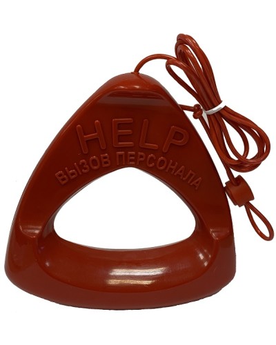 Дополнительная ручка красного цвета со шнуром красного цвета Hostcall MP-060W1 в Ессентуках Система оповещения и трансляции Hostcall Pintop.ru