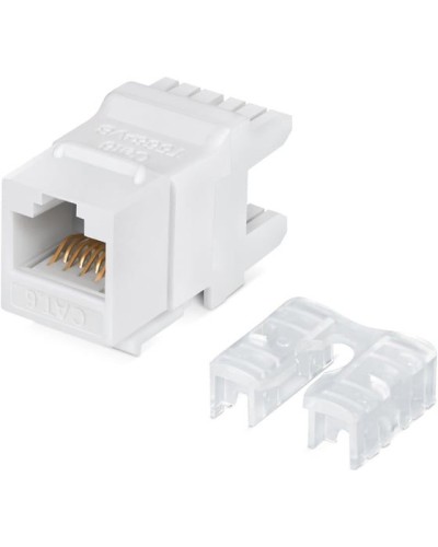 Модуль Keystone Jack RJ-45(8P8C), UTP неэкранированный, CAT 6, тип 180 градусов, белый REXANT PRO 02-0250 в Ессентуках Модули Keystone Pintop.ru