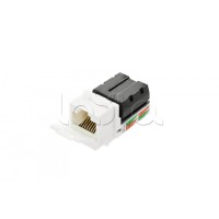 Модуль Keystone Jack RJ-45 категория 5е неэкранированный NIKOMAX NMC-KJUD2-WT
