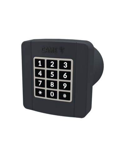 Проводная встраиваемая кодонаборная клавиатура Came 806SL-0290 - SELT2BDG, подключаемая к шине CXN, 12 кнопок, синяя подсветка, RAL7024 в Ессентуках Запчасти для шлагбаумов и автоматики Pintop.ru