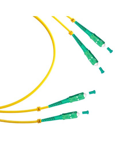 Шнур оптический duplex SC/APC-SC/APC 9/125 sm 1,5м LSZH Cabeus FOP(d)-9-SC/APC-SC/APC-1,5m в Ессентуках Патч-корды оптические Pintop.ru