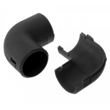 Соединитель угловой разборный черный д25 (30шт/480шт уп/кор) Промрукав (PR13.0193)