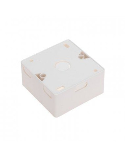 Короб накладной для лицевых панелей 80х80 под 2 модуля 45х22,5 Mosaic 03-0126 в Ессентуках Распределительные коробки Pintop.ru