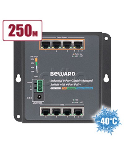 Коммутатор с PoE Beward STWP-08HP4 в Ессентуках Коммутаторы Pintop.ru