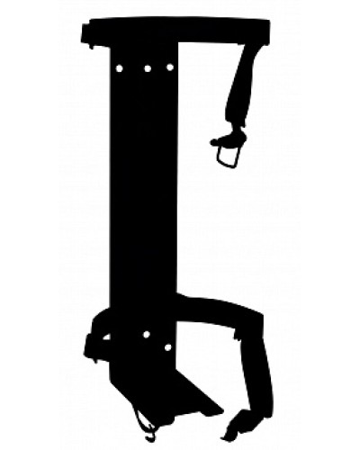 Кронштейн ПОЖТЕХНИКА КТР-10/12 на 2 ремнях (d180-185) для ОП/ОВП-10, ОП-12 в Ессентуках Аксессуары для огнетушителей Pintop.ru