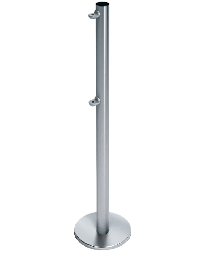 Стойка ограждения с 2-мя полупетлями односторонняя передвижная Oxgard ВЗР2442.09.10 в Ессентуках Ограждения Pintop.ru