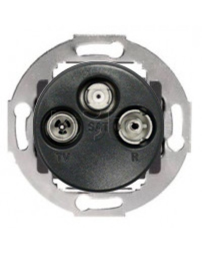 Механизм розетки TV+FM+SAT оконечный Vintage Экопласт 885400-1 в Ессентуках Розетки компьютерные и телефонные Pintop.ru