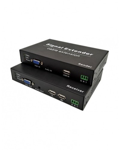 NST NS-HDU-VGA-KVM-AR KVM VGA+USB удлинитель по витой паре с поддержкой Audio, RS232 до 120м в Ессентуках Системы видеонаблюдения Pintop.ru