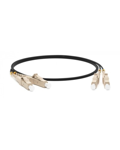 Патч-корд волоконно-оптический (шнур) MM 50/125(OM4), LC-LC, duplex, 10G/40G, LSZH, 10 м Hyperline FC-D3-504-LC/PR-LC/PR-H-10M-LSZH-BK в Ессентуках Патч-корды оптические Pintop.ru