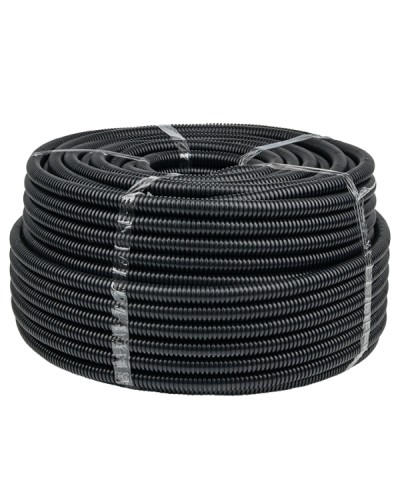 Труба гофр. негорючая безгалогеновая FRHF с протяжкой d20 мм (100 м) черная EKF-Plast (FRHF-20) в Ессентуках Труба гофрированная Pintop.ru