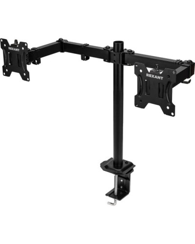 Кронштейн для двух мониторов 13-32, одно колено настольный, серия офис REXANT 38-0356 в Ессентуках Системы видеонаблюдения Pintop.ru