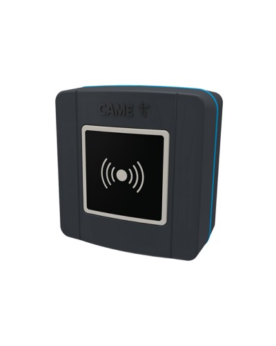 Накладной проксимити-считыватель для карт, брелоков и TAG-капсул Came 806SL-0300 - SELR1BDG, подключаемый к шине CXN с синей подсветкой (протокол Manchester), RAL7024 в Ессентуках Считыватели Pintop.ru