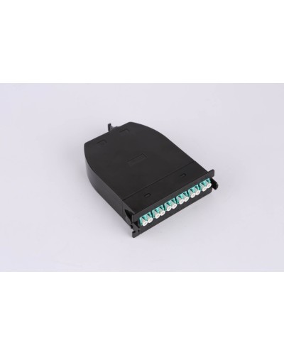 MPO кассета OM3, 12xLC, тип B, низкие потери, черная LANMASTER LAN-MCSB-1M-12LC/OM3 в Ессентуках Коннекторы Pintop.ru