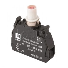 Лампа сменная c основанием XB4 красная 24В EKF PROxima (XB4-ESL-R)