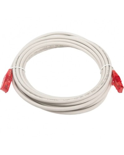 Патч-корд RJ45-RJ45, 4 пары, UTP, кат.5е, LSZH (5м) Hyperline PC-LPM-UTP-RJ45-RJ45-C5e-5M-LSZH-GY в Ессентуках Патчкорды (медные) Pintop.ru