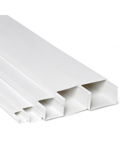 Кабель-канал 25x16x2000, двойной замок, белый (ПожТехКабель) в Ессентуках Кабель-канал Pintop.ru