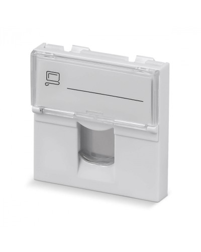 Вставка 45x45 (Mosaic) для 1 модуля формата Keystone Jack (арт.078604) Cabeus (FP-L-45-1M) в Ессентуках Модули Keystone Pintop.ru