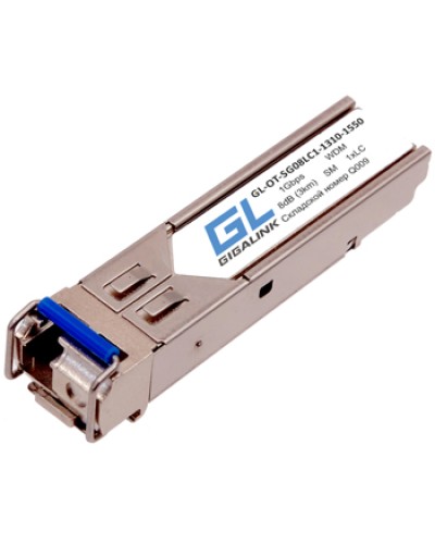 Модуль SFP WDM GL-OT-SG08LC1-1550-1310-D GL-10RLC-D Gigalink в Ессентуках Модули SFP/XFP/GBIC Pintop.ru