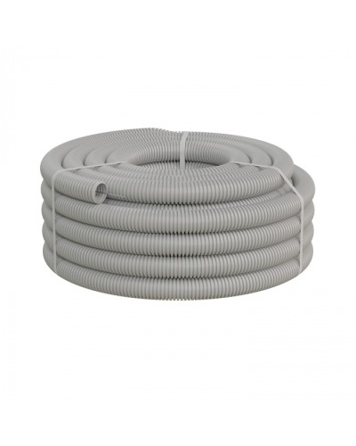 Труба ПНД-FRUF гофрир. тяжелая, с зондом, без галогена, трудногорючая, атмосферостойкая,цвет серый, диам. 40мм (20м) Экопласт (21140HFR-UF) в Ессентуках Труба гофрированная Pintop.ru