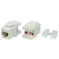 Вставка Keystone Jack RJ-45(8P8C) Hyperline KJ8-8P8C-C5e-180-WH