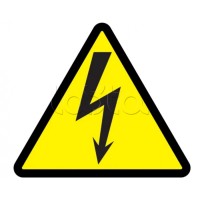 Самоклеящаяся этикетка: 160x160x160, символ "Молния" IEK (YPC30-MOLNI-6-100)