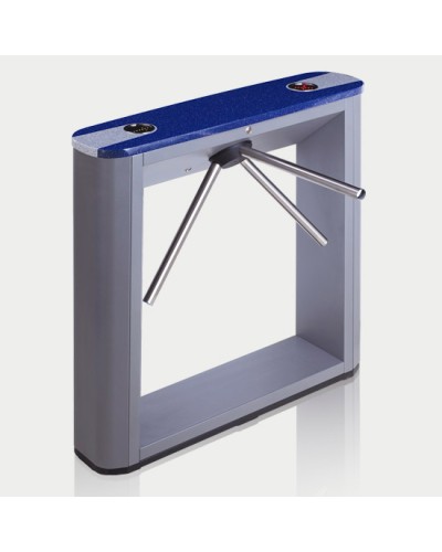 Турникет тумбовый электромеханический с планками антипаника, синей крышкой PERCo-TTD-03.1S (планки антипаника, синяя крышка) в Ессентуках Турникеты Pintop.ru