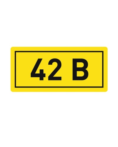 Наклейка 42В (10х15мм.) EKF PROxima (an-2-06) в Ессентуках Аксессуары для кабель-канала Pintop.ru