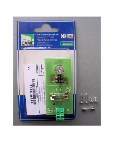 Плата TX DIR Came 119RIR136 в Ессентуках Запчасти для шлагбаумов и автоматики Pintop.ru