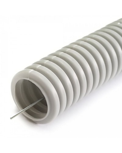 Труба гофрированная ПНД лёгкая 350 Н безгалогенная (HF) серая с/з d20 мм (10м) Промрукав (PR02.0452) в Ессентуках Труба гофрированная Pintop.ru