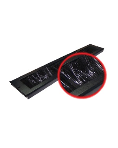 Ввод кабельный щеточный для напольных шкафов Business (черный) TWT TWT-CBB-BP в Ессентуках Аксессуары для стоек и шкафов Pintop.ru