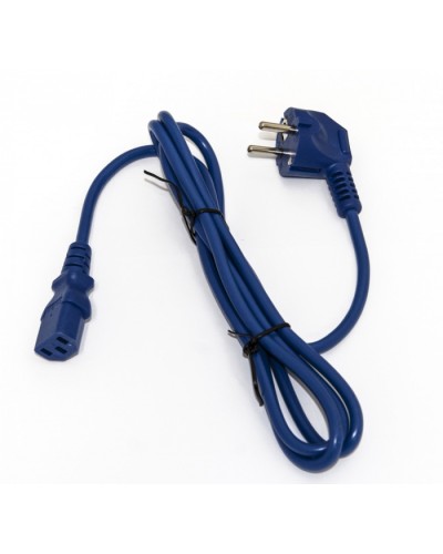 Кабель питания компьютера Hyperline PWC-IEC13-SHM-3.0-BL в Ессентуках Патч-корды и пигтейлы Pintop.ru
