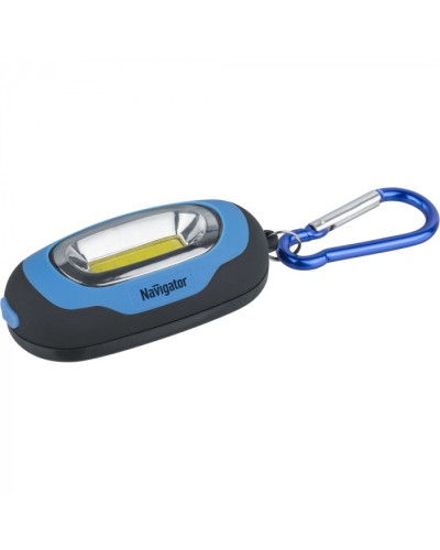 Фонарь Navigator 93 659 NPT-KC07-B-2CR2032 брелок пласт.1COB LED(1Вт) 3 реж.син в Ессентуках Дополнительное оборудование для СКУД Pintop.ru