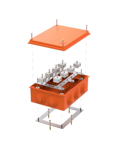 Коробка огнест. для о/п 40-0320-FR10.0-16 Е15-Е120 RAL2004 200х150х75 (5 шт/кор) Промрукав (40-0320-FR10.0-16) в Ессентуках Распределительные коробки Pintop.ru