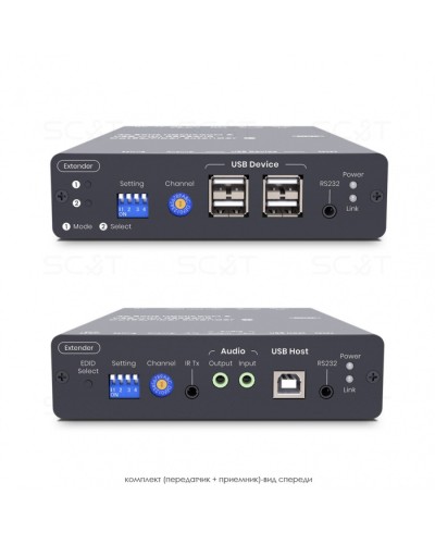HDMI KVM удлинитель сигнала HDMI SC&T HKM01-4K6G в Ессентуках Видеоусилители, Модуляторы, Делители Pintop.ru