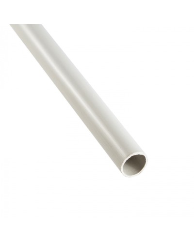 Труба ПНД гладкая тяжелая, без галогена, цвет серый, диам. 16мм (3м) Экопласт (23016HF-GR-3) в Ессентуках Гладкая труба Pintop.ru