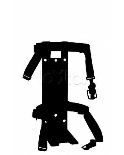 Кронштейн ПОЖТЕХНИКА КТР-4/5 на 2 ремнях(d145-150) для ОП/ОВП-4, ОП-5, ОУ-3 в Ессентуках Аксессуары для огнетушителей Pintop.ru