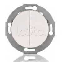 Выключатель двухклавишный Экопласт (схема 5) 10 A, 250 B (белый) Vintage