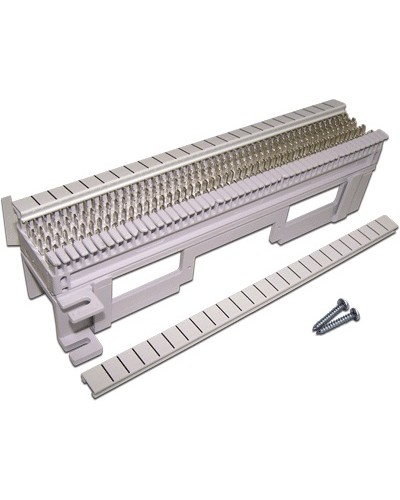 Панель кроссовая 66 типа, 50 пар, настенная, LANMASTER, с установочной площадкой LANMASTER LAN-WS66-50FT в Ессентуках Кроссы оптические Pintop.ru