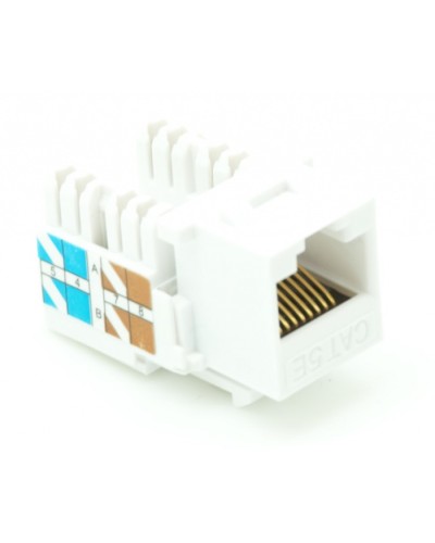 Модуль-вставка типа Keystone, Кат.5e (Класс D), 100МГц, RJ45/8P8C, 110/KRONE, T568A/B, неэкранированный, белый, уп-ка 10шт. NETLAN EC-UKJ-UD2-WT-10 в Ессентуках Коннекторы Pintop.ru