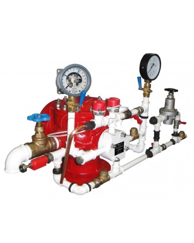 Узел управления спринклерный воздушный в комплекте с акселератором Спецавтоматика УУ-С100/1,6В3-ВФ.О4-01 в Ессентуках Устройства пуска водяного пожаротушения Pintop.ru