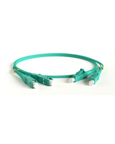Патч-корд волоконно-оптический Hyperline FC-D2-503-LC/PR-ST/PR-H-1M-LSZH-AQ в Ессентуках Патч-корды оптические Pintop.ru