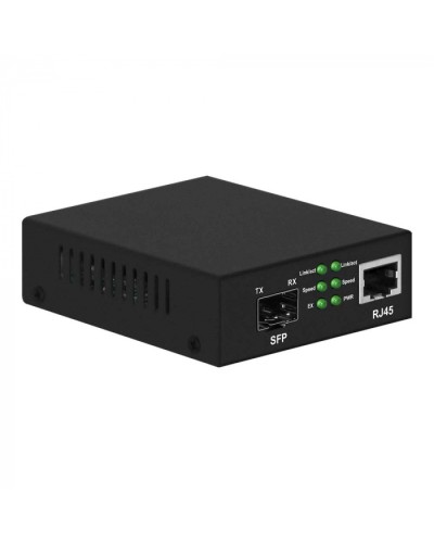 Медиаконвертер Gigabit Ethernet, SFP 1000Мбит/c, RJ45 10/100/1000Мбит/c, поддержка LFP NST NS-MC-1G1GX в Ессентуках Медиаконвертеры Pintop.ru