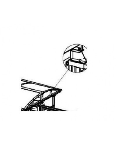 Кронштейн для стыковки турникета PERCo-RF01 0-09 в Ессентуках Дополнительное оборудование для СКУД Pintop.ru
