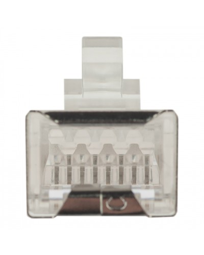 Коннектор (вилка) FTP кат.6 8P8C универсальная, 15U, 3 зубца, упак 100 шт Datarex DR-3005 в Ессентуках Коннекторы Pintop.ru