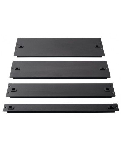 Фальш-панель металлическая 19 4U, быстросъемная, черная LANMASTER LAN-DC-TLMFP-4U в Ессентуках Аксессуары для стоек и шкафов Pintop.ru