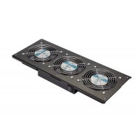 Eurolan Модуль вентиляторный потолочный, 3 вентилятора, термореле, 3 положения, черный (60A-90-11-30BL)